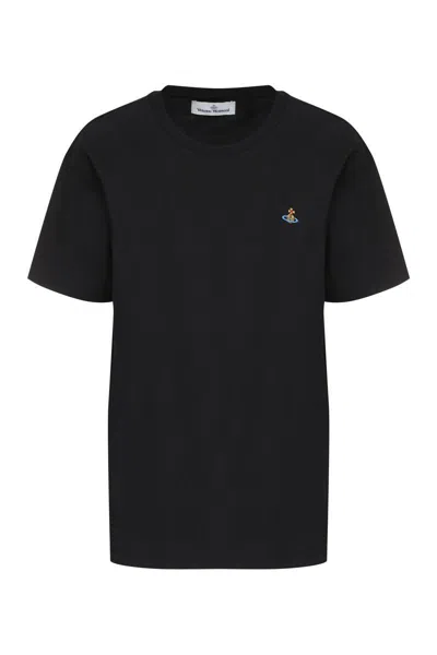 Vivienne Westwood Cotton Crew-neck T-shirt In Black