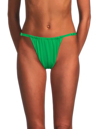 Weworewhat Women's Ruched Bikini Bottom