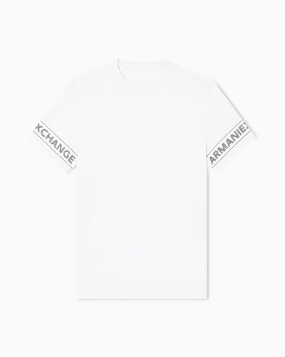 Armani Exchange Regular Fit T-shirts In White