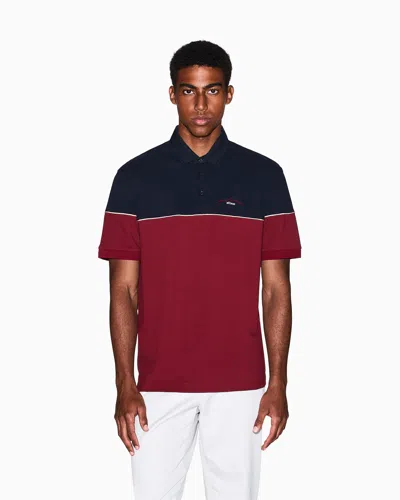 Armani Exchange Polo Shirts In Burgundy