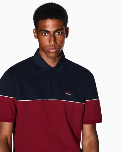Armani Exchange Polo Shirts In Burgundy