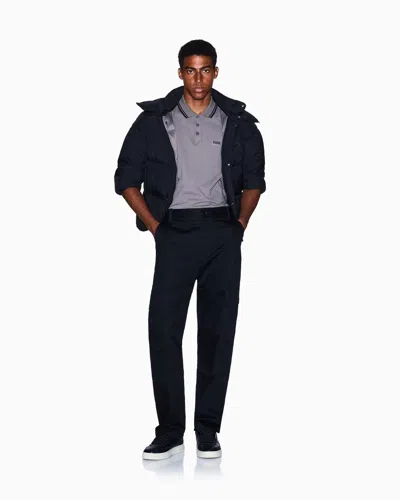 Armani Exchange Polo Shirts In Gray