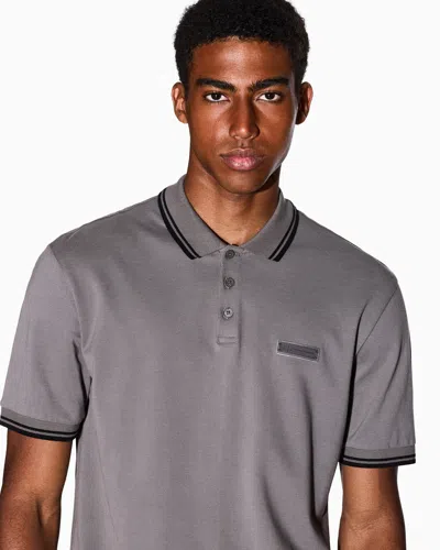 Armani Exchange Polo Shirts In Gray