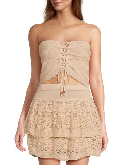 Vintage Havana Women's Ruched Knit Tube Top