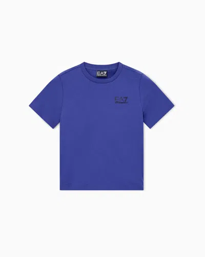 Ea7 Kids' Core Identity Boy Cotton Crew-neck T-shirt