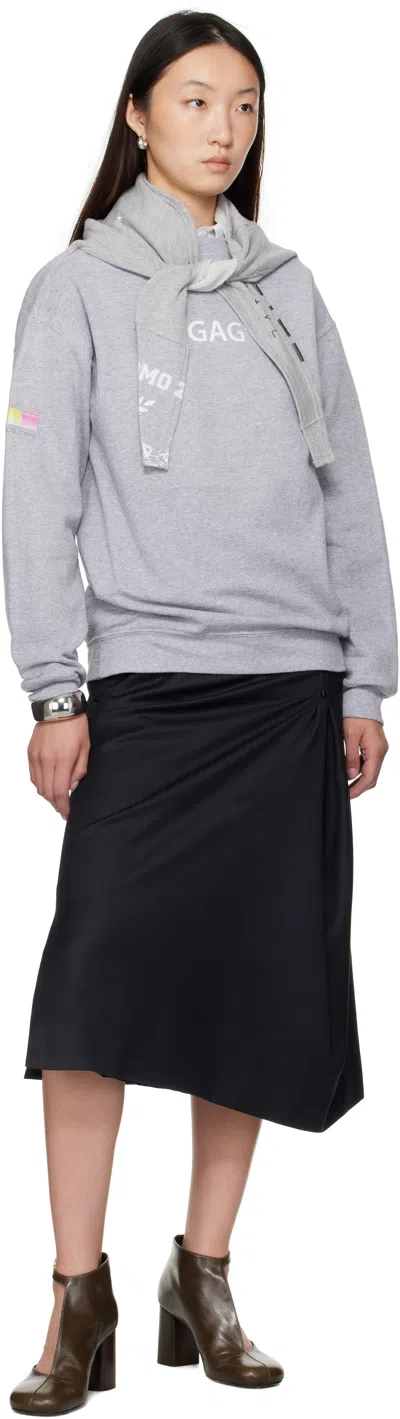 Bless Gray Scarfersweater Sweatshirt In Multi