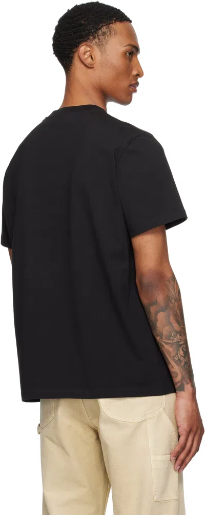 Moncler Cotton T-shirt Featuring Graphic Print In Black