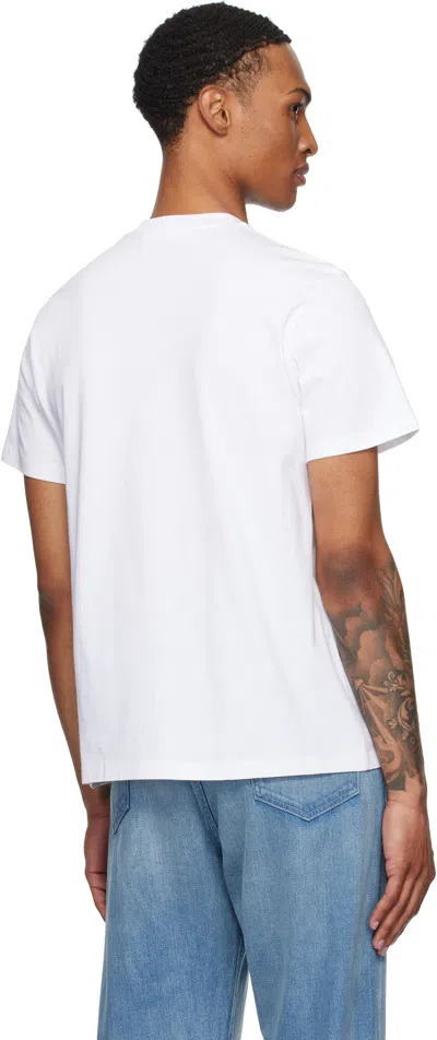 Moncler Printed T-shirt In Cotton In White