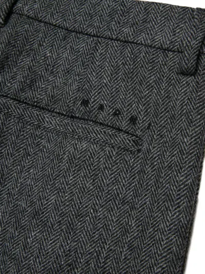 Marni Herringbone-pattern Trousers