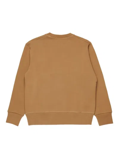 Dsquared2 Embroidered-logo Sweatshirt In Brown
