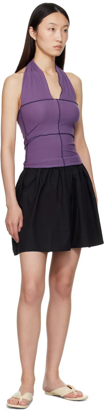 Baserange Cinder Halterneck Panelled Top