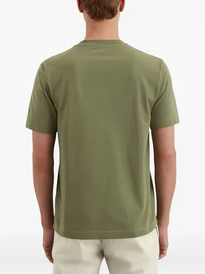 Marc O'polo Logo-print Crew-neck T-shirt In Green