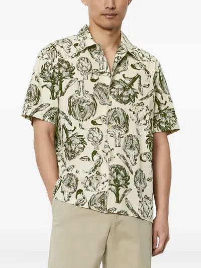 Marc O'polo Floral-print Short-sleeve Shirt