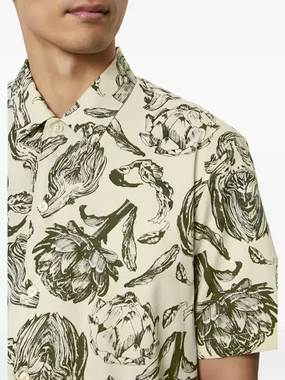 Marc O'polo Floral-print Short-sleeve Shirt