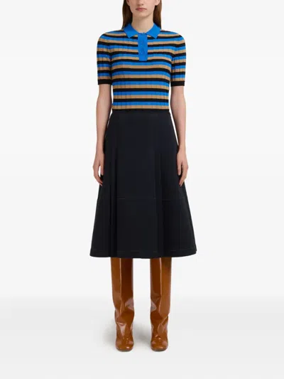 Marni Pleated Midi Skirt