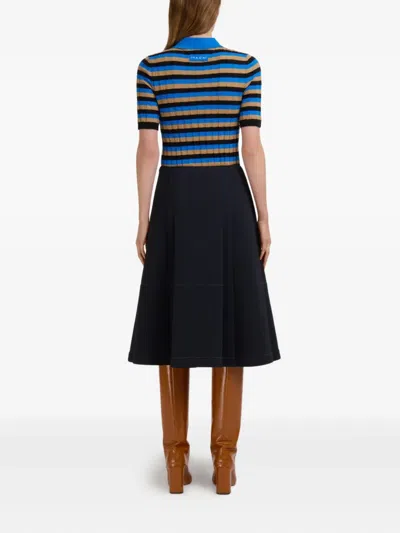 Marni Pleated Midi Skirt