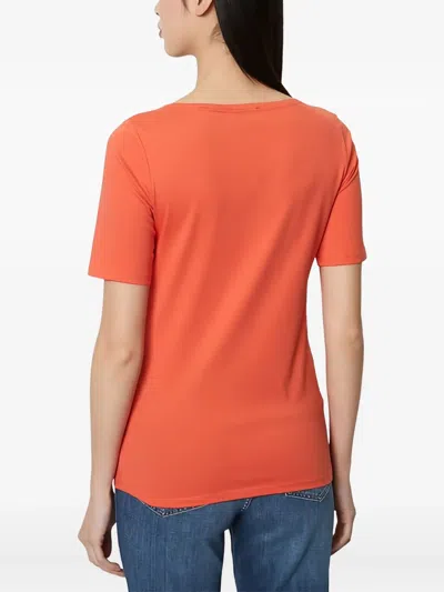 Marc O'polo Logo-detail Short-sleeve T-shirt In Orange