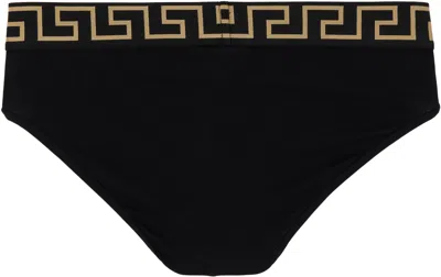 Versace Three-pack Black Greca Border Briefs