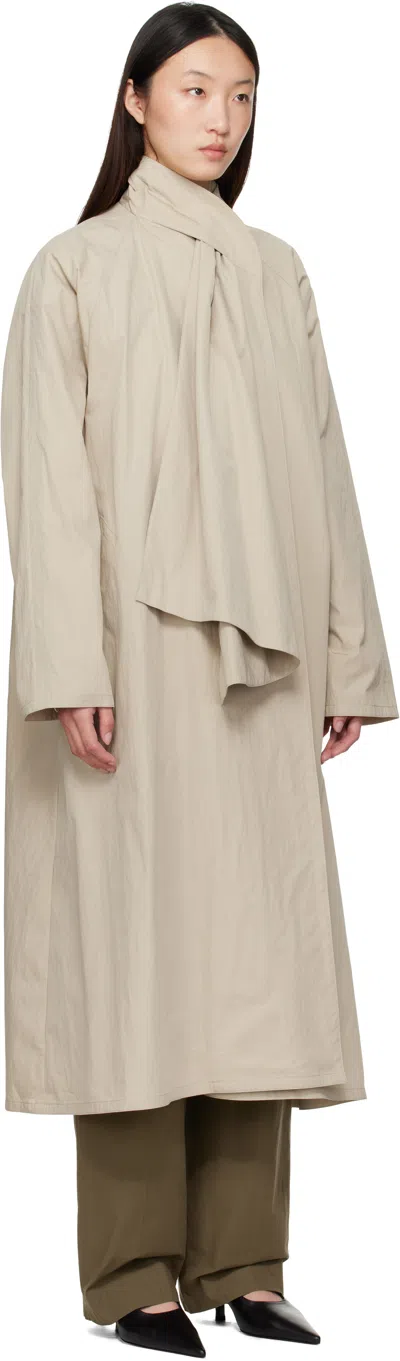 Le17septembre Beige Scarf Trench Coat
