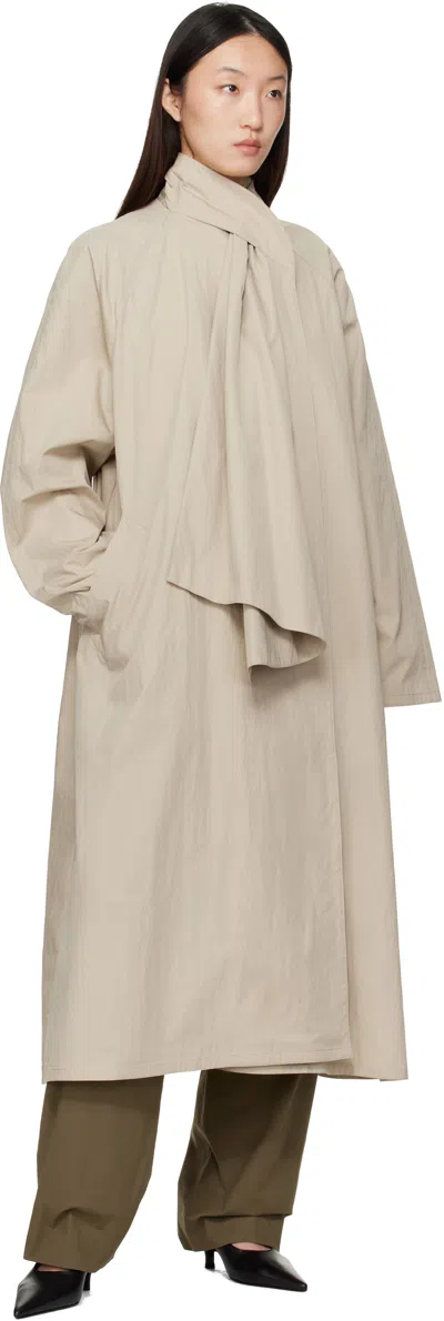 Le17septembre Beige Scarf Trench Coat