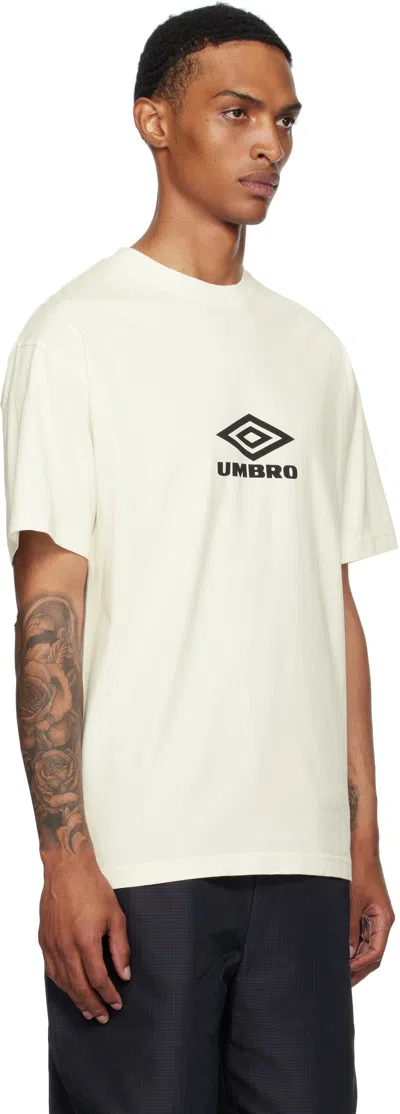 Umbro Off-white Basic T-shirt In White