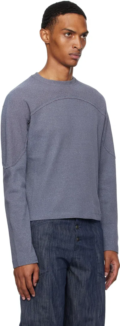 _j.l - A.l_ Blue Crater Longsleeve Sweater