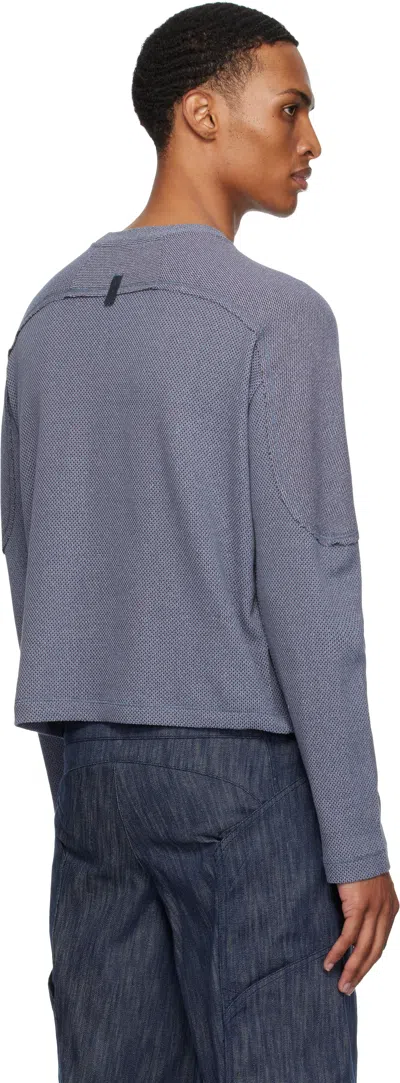 _j.l - A.l_ Blue Crater Longsleeve Sweater