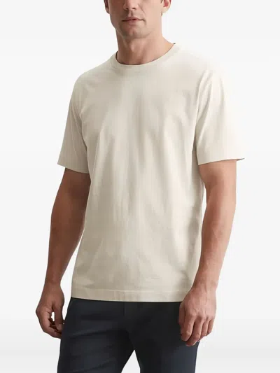Marc O'polo Logo-embroidered T-shirt In Neutral