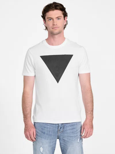 Guess Factory Eco Fiza Logo Tee In White