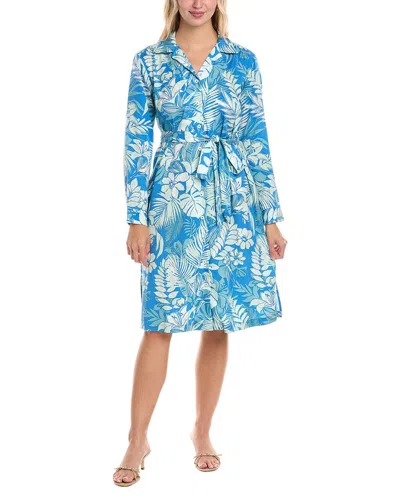 Tori Richard Rhapsody In Blue Hadleigh Shirtdress
