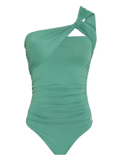 Brigitte One-shoulder Knotted Swimsuit