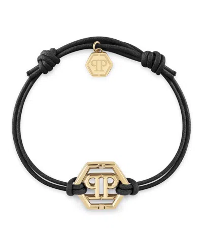 Philipp Plein Linked Cotton Cord Bracelet