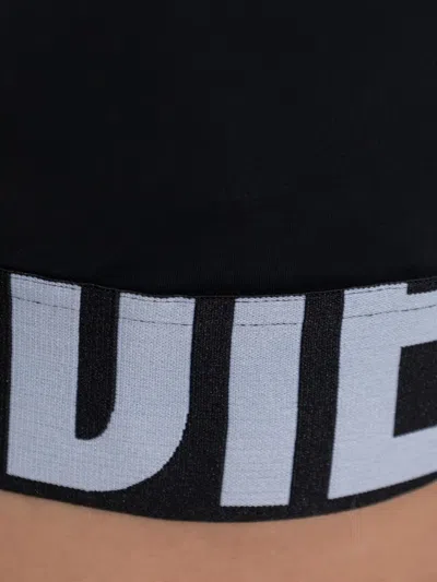 Diesel Allison-d-pop Logo-embellish Sports Bra In Black