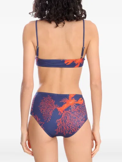 Brigitte Coral-print Bikini