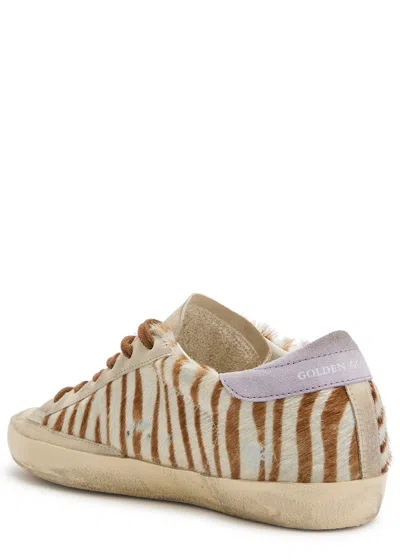 Golden Goose Sneakers Super Star Classic In Cavallino Stampato Donna In Neutral