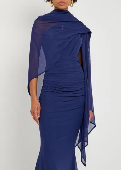 Talbot Runhof Sheer Stretch-mesh Stole