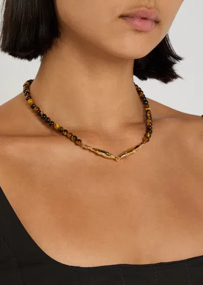 Timeless Pearly Beaded 24kt Gold-plated Necklace