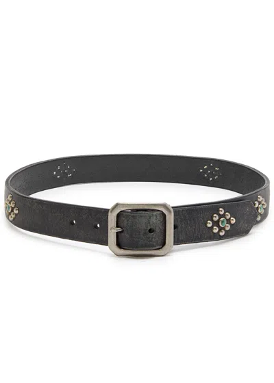 Cherry Los Angeles Studded Leather Belt