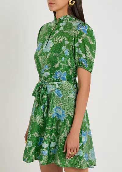 Hannah Artwear Gaia Dress In Bloom Jungle Green In Green