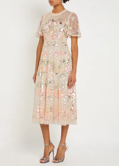 Needle & Thread Rosalie Sequin-embellished Midi Dress