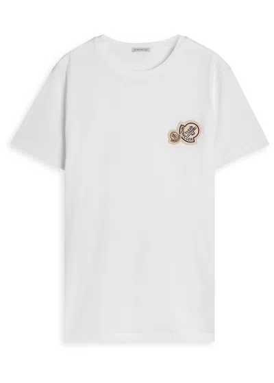 Moncler T-shirt With Double Logo Patches