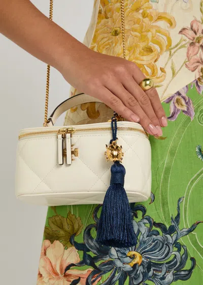 Timeless Pearly Tassel 24kt Gold-plated Keyring