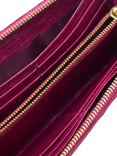 Pre-owned Miu Miu Matelassé Leather Wallet