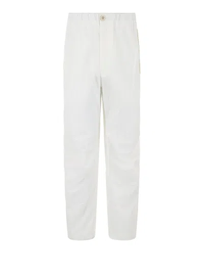 Ferragamo Straight-leg Trousers In White