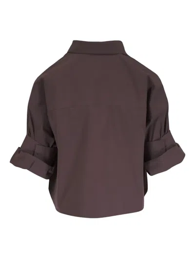 Twp Cotton Shirt In Brown