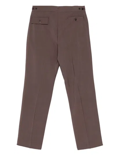 Paul Smith Pleated Trousers In Brown