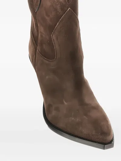 Isabel Marant Leyane-gz Ankle Texan Boot Boots Brown In Brown