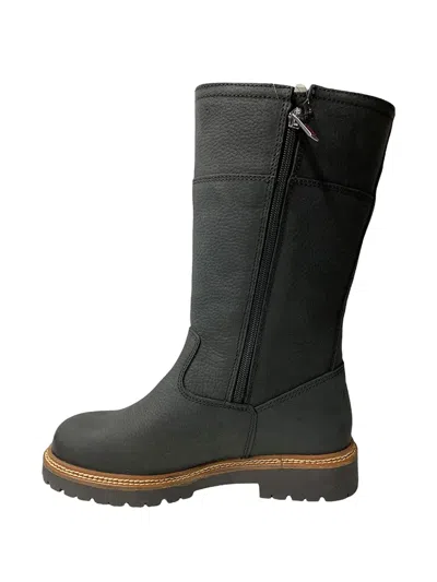 Olang Leather Zip-up Boots In Black
