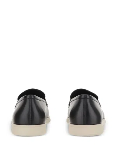 Ferragamo Moccasin Gancini In Black