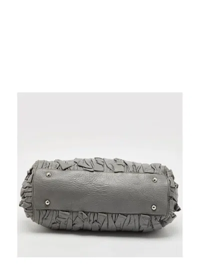 Pre-owned Dolce & Gabbana Ruched Leather Tote Bag